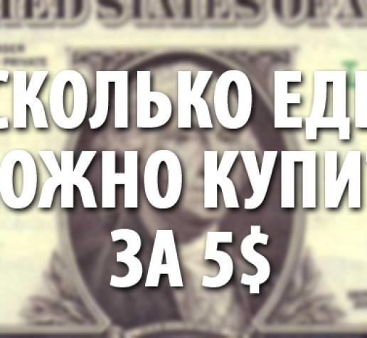 Сколько еды можно купить на 5$ в разных уголках мира?