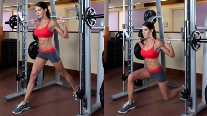 Lunges in smitt trainer